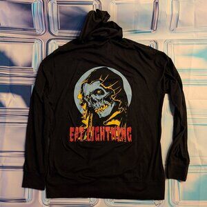Eat Lighting lightweight zip hoodie XL black